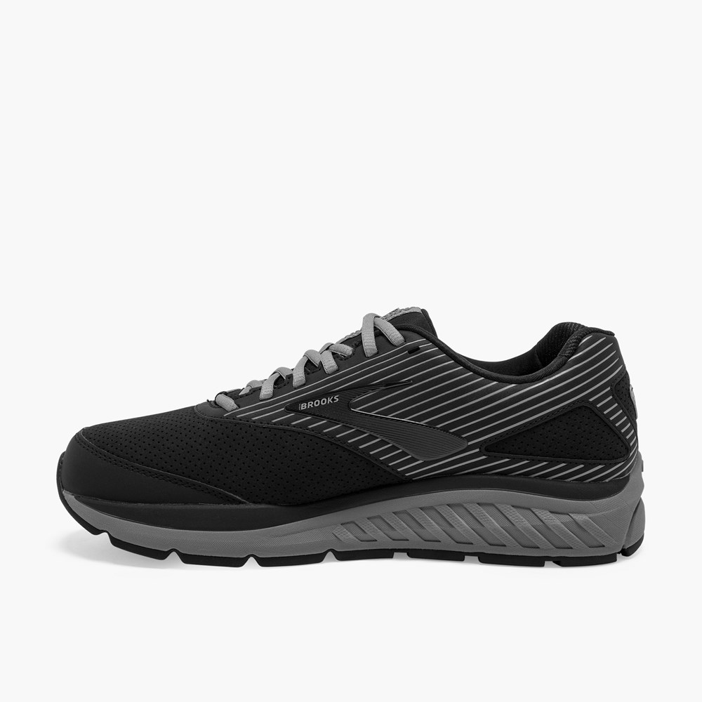 Chaussure Running Brooks Addiction Walker Suede Noir Noir Homme | PSY-2901837